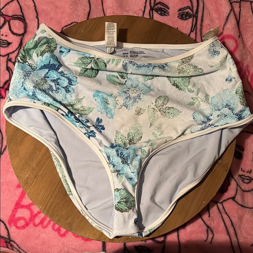 Aerie Floral High-Waisted Bikini Bottoms